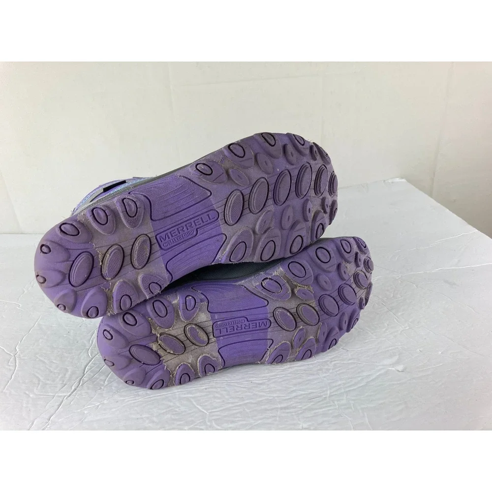Merrell Snow Boots Kids Girls Sz 5 Waterproof Bungee Winter Gorpcore Outdoor